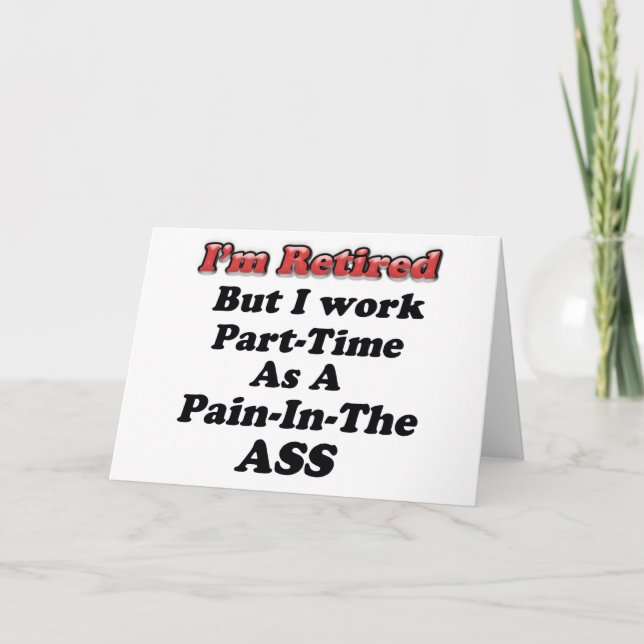 I'm Retired Card (Front)