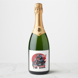 I'M RIDE � Motorcycle Sparkling Wine Label