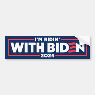 I'm Ridin' With Biden 2024 Bumper Sticker