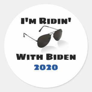 I'm Ridin' With Biden in 2020 Classic Round Sticker