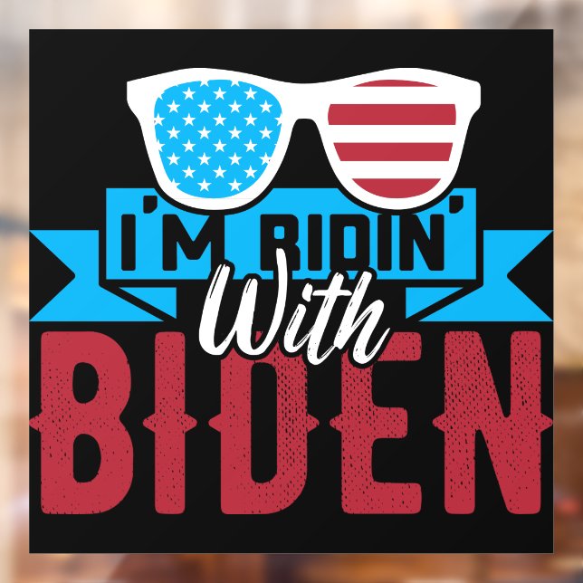 I'm Ridin With Biden Window Cling (Sheet 2)