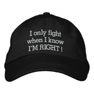 I'm RIGHT by SRF Embroidered Hat