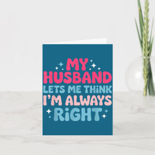 I'm right engagement fiancé couple husband wife  card