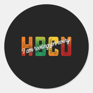 I'm Rooting For Every Hbcu Black History Month Stu Classic Round Sticker