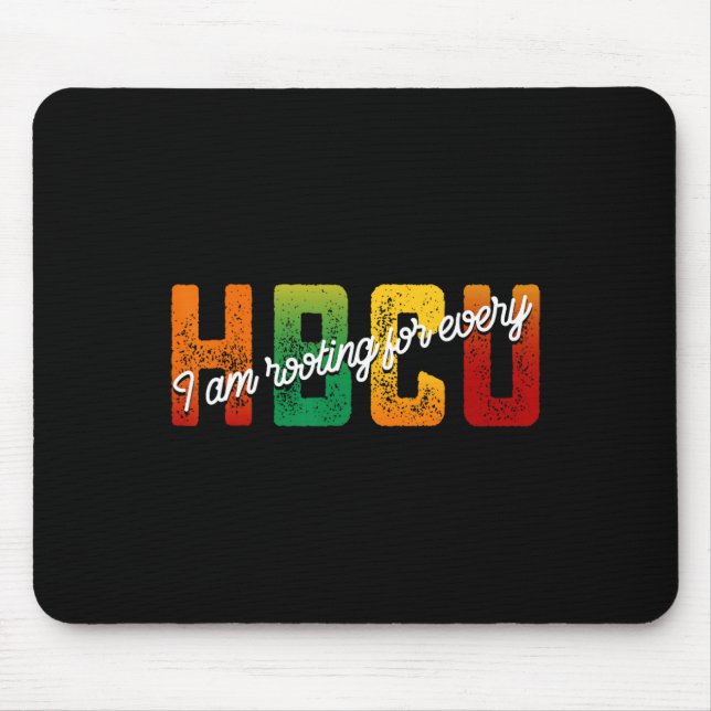 I'm Rooting For Every Hbcu Black History Month Stu Mouse Mat (Front)