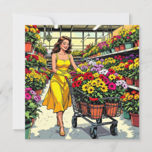 I'm Rooting for these Plants   Gardening Pun Card