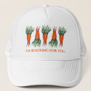 I'm Rooting for You Bunch Carrots Funny Gardening Trucker Hat