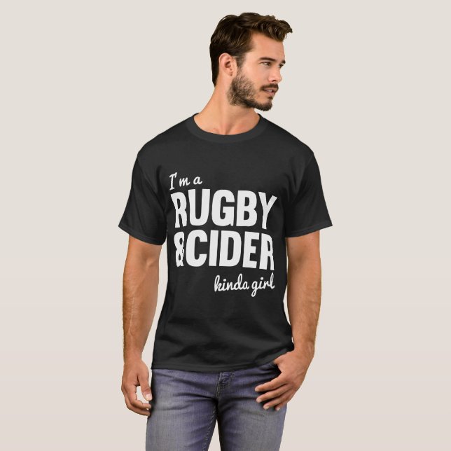 i'm rugby and cider science T-Shirt (Front Full)