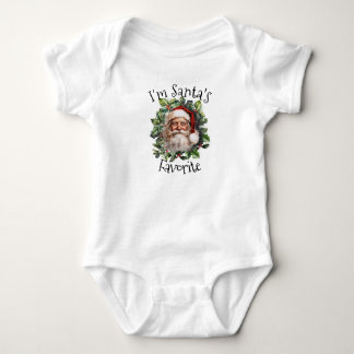 "I'm Santa's Favourite" Baby Bodysuit