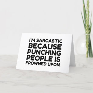 I'm Sarcastic Holiday Card