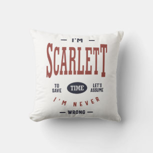I'm Scarlett Cushion