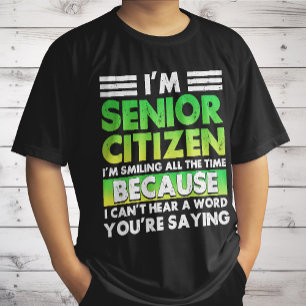 I'M Senior Citizen I'M Smiling All The Time Retro T-Shirt