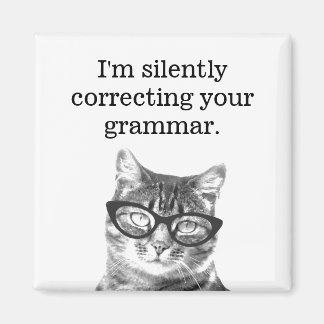 I'm silently correcting your grammar fridge magnet