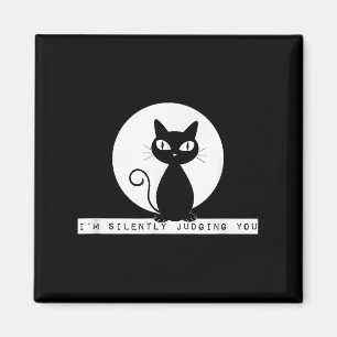 Im Silently Judging You Cat Stare Meme Funny Judgm Magnet