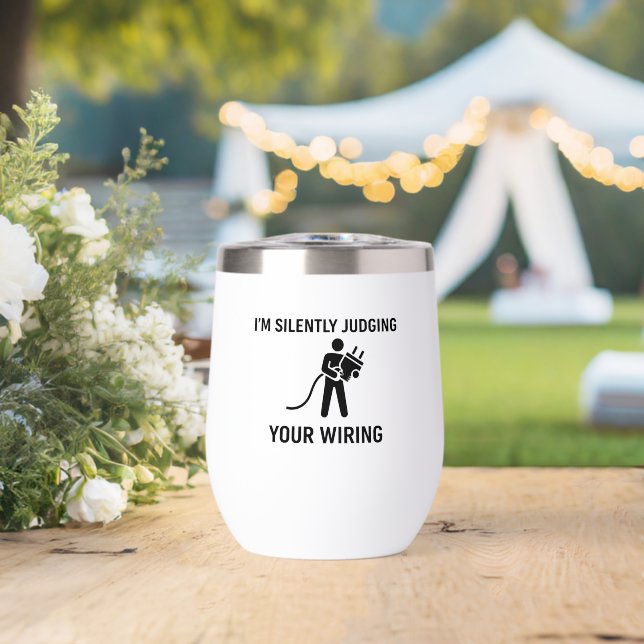 I'm Silently Judging Your Wiring (Wedding (Rotated))