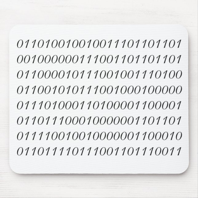I'm Smarter Than My Boss Binary Mousepad (Front)