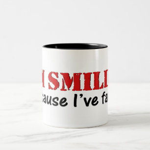 I'm Smiling Because I've Farted! Two-Tone Coffee Mug