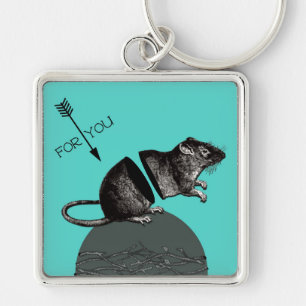 I'm snarky, but I actually do give a rat's a**. Key Ring