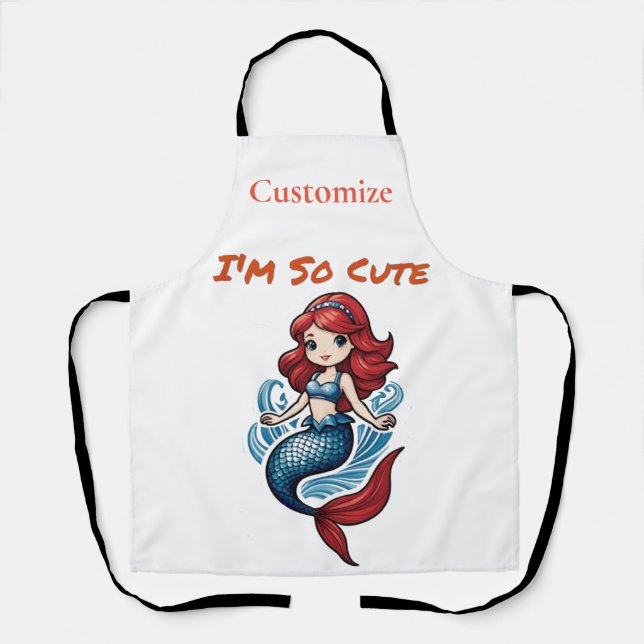 I'm So Cute Mermaid Thunder_Cove  Apron (Front)