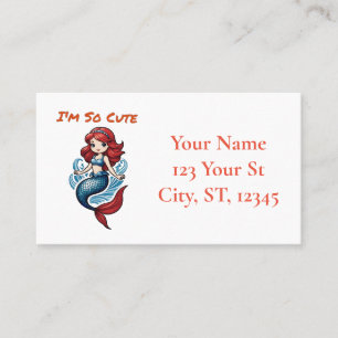 I'm So Cute Mermaid Thunder_Cove Business Card