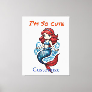 I'm So Cute Mermaid Thunder_Cove  Canvas Print