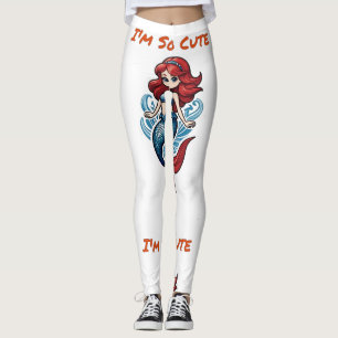 I'm So Cute Mermaid Thunder_Cove Leggings