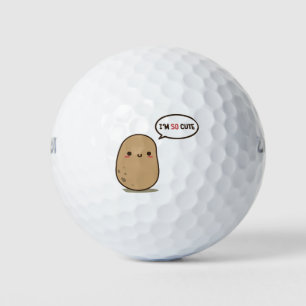 I'm so cute potato golf balls