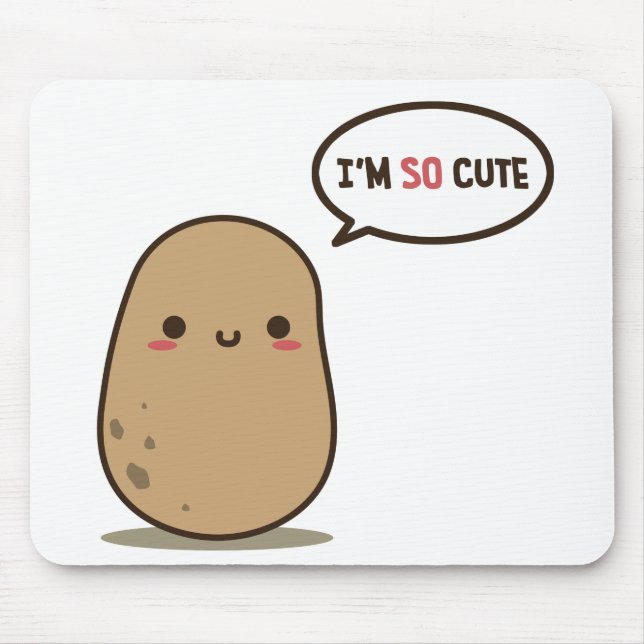 I'm so cute potato mouse mat (Front)
