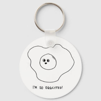 I'm So Eggcited Key Ring