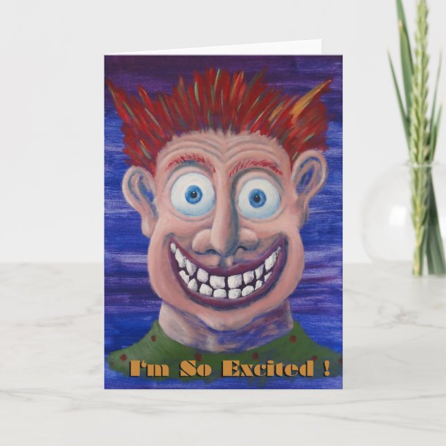 I'm So Excited! Card (Front)
