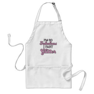 I'm So Fabulous I Fart Glitter Gay Pride Standard Apron