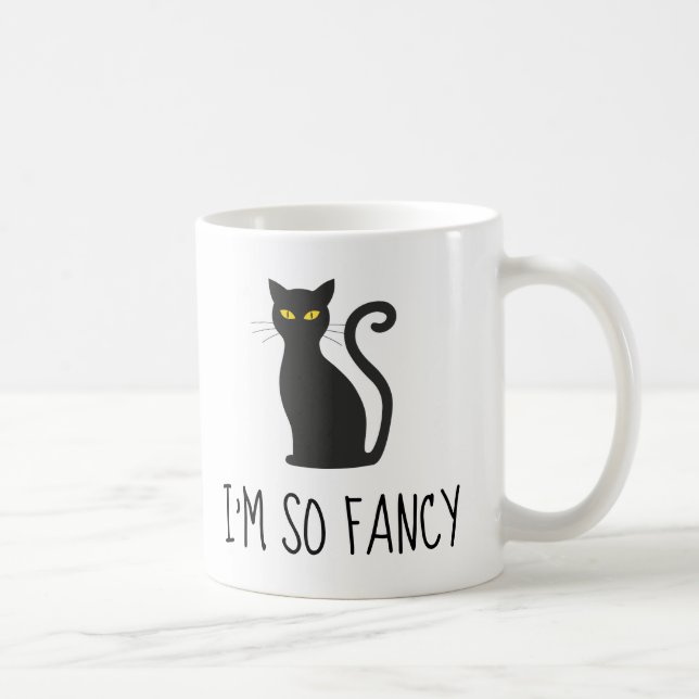 I'M SO FANCY CAT COFFEE MUGS (Right)