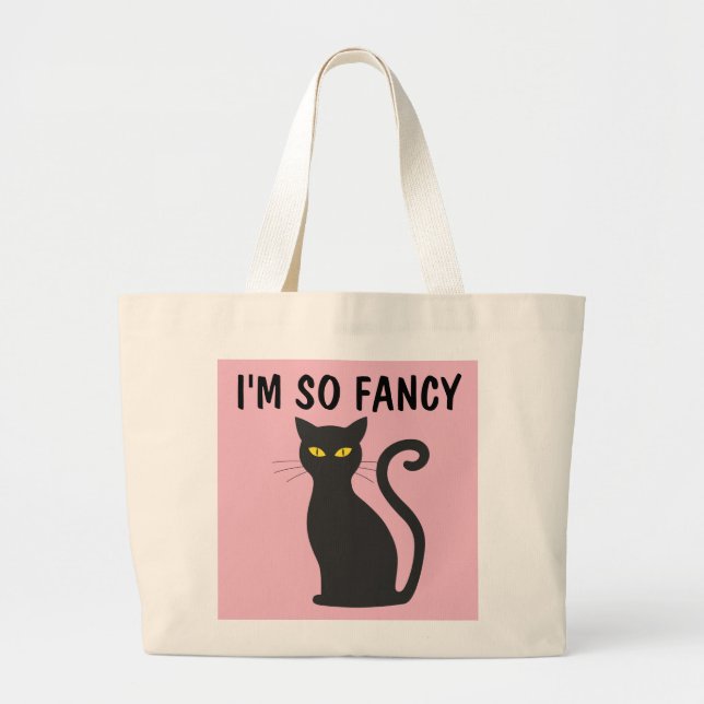 I'M SO FANCY CAT TOTES PURSES (Front)