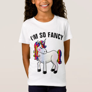 I'M SO FANCY GIRLS UNICORN T-SHIRTS