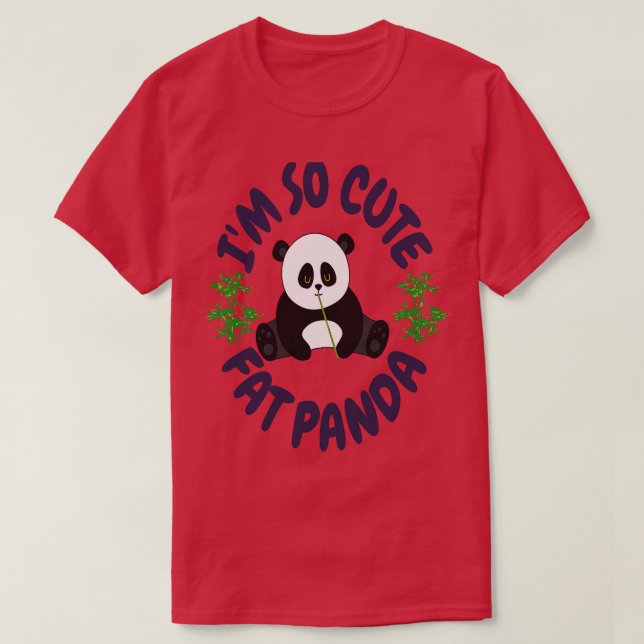 Im So Fat Panda T-Shirt (Design Front)