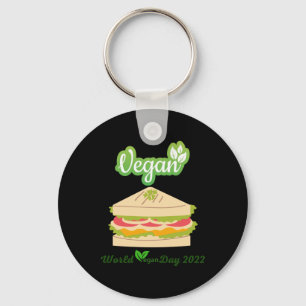 I'm So fresh Vegan day 2022 Sticker1 Key Ring
