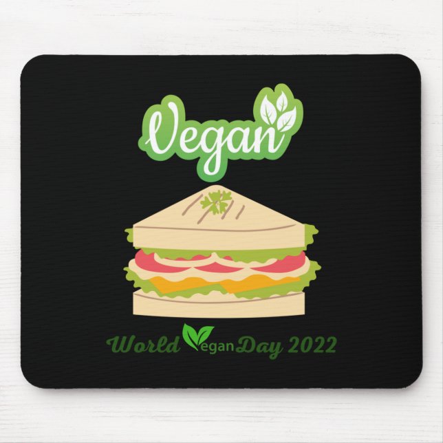 I'm So fresh Vegan day 2022 Sticker1 Mouse Mat (Front)
