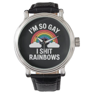 I'm So Gay Rainbows Funny LGBTQ Pride Ally Watch