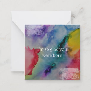 I'm so glad you were born  card