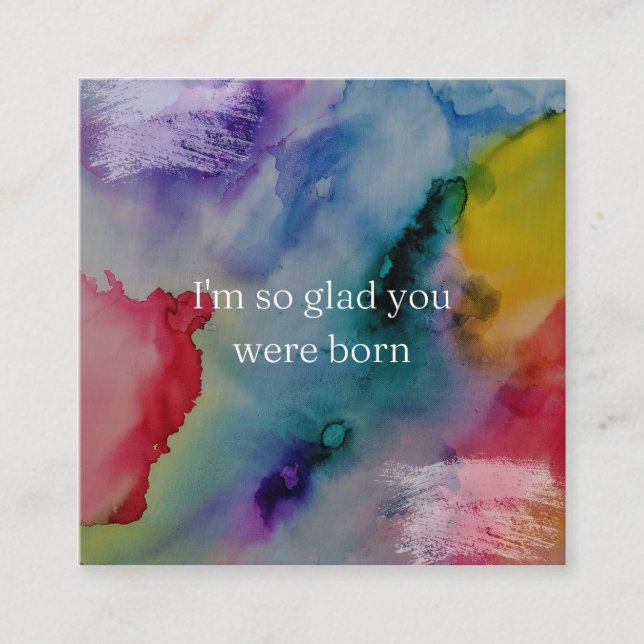 I'm so glad you were born  enclosure card (Front)