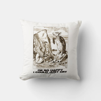 I'm So Happy I Could Just Cry Alice Mock Turtle Cushion