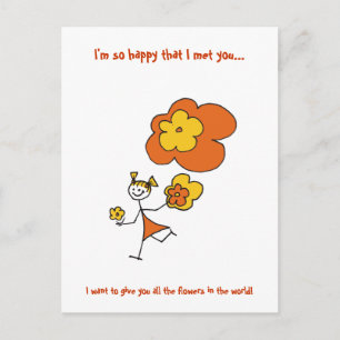 I'm So Happy That I met You... Postcard
