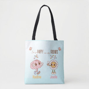 I'm So Happy We Are Friends Personalised  Tote Bag