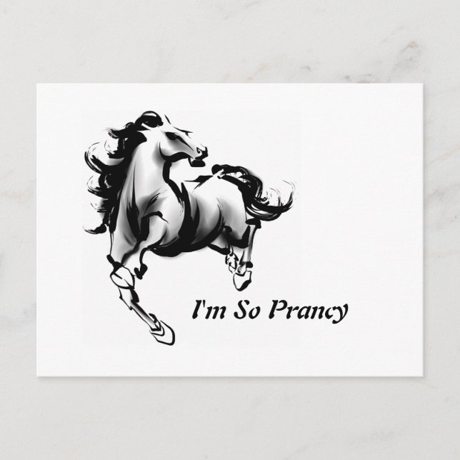 I'm so prancy postcard (Front)
