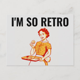 I'M SO RETRO MEME POSTCARD
