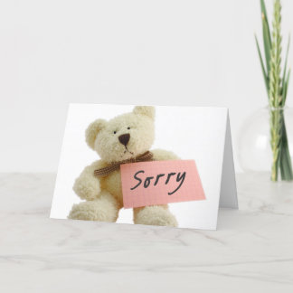 I'm So Sorry Card