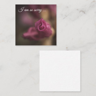 I'm So Sorry Condolences  Card