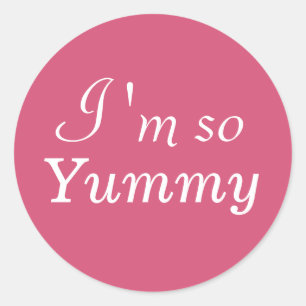 I'm so Yummy Sticker - pink