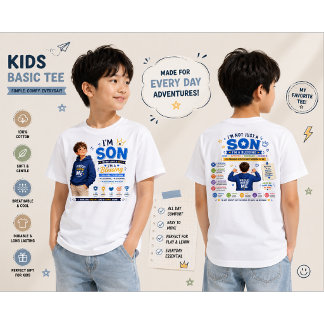 I'm Son tshirt Design | Boy Motivation Design