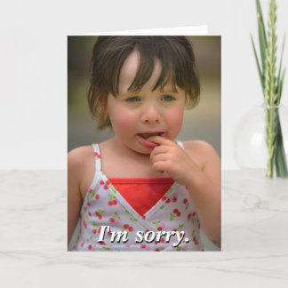 I'm sorry. Can we still be friends? Greeting Card